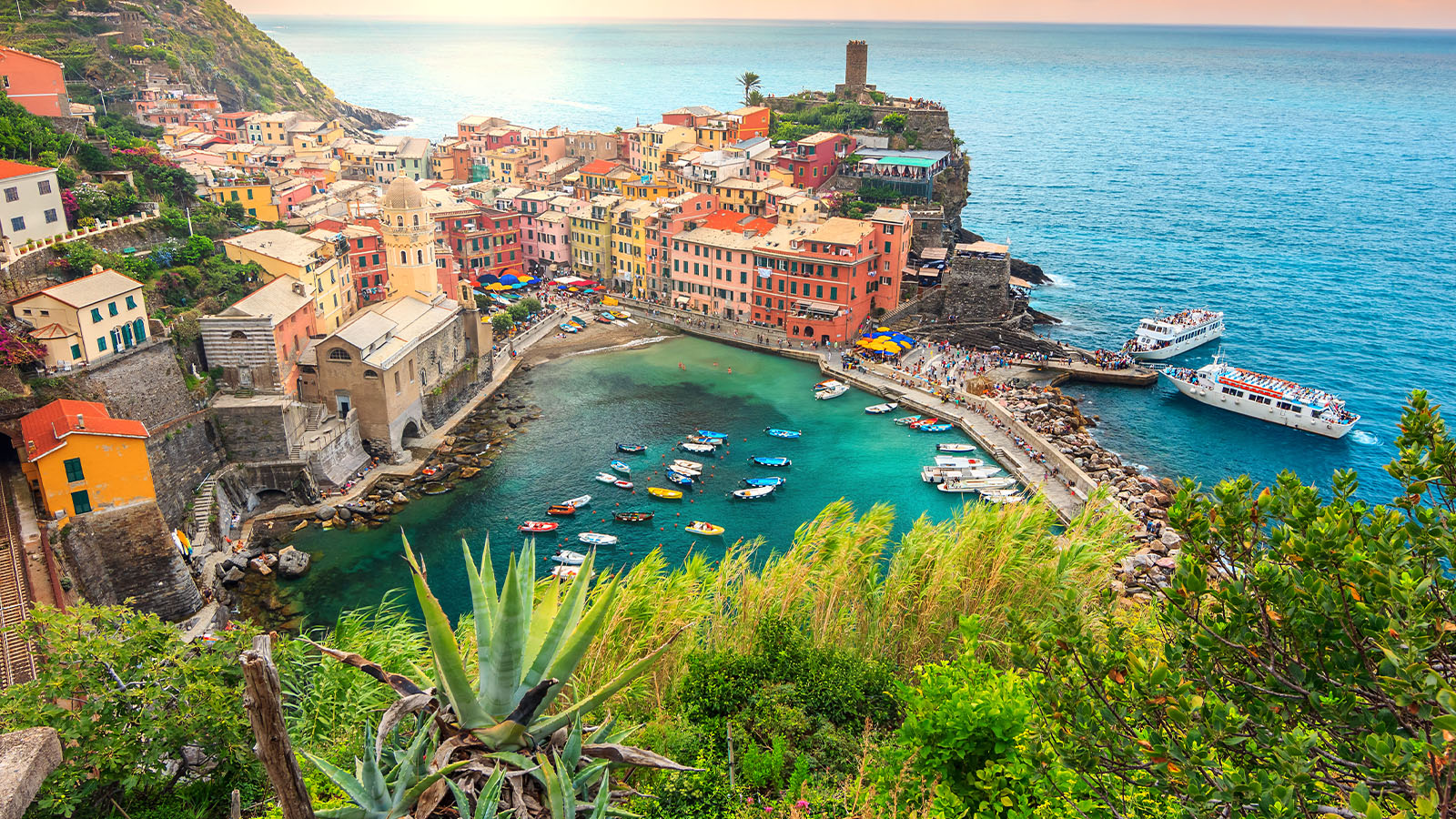 Toscanas riviera och Cinque Terre